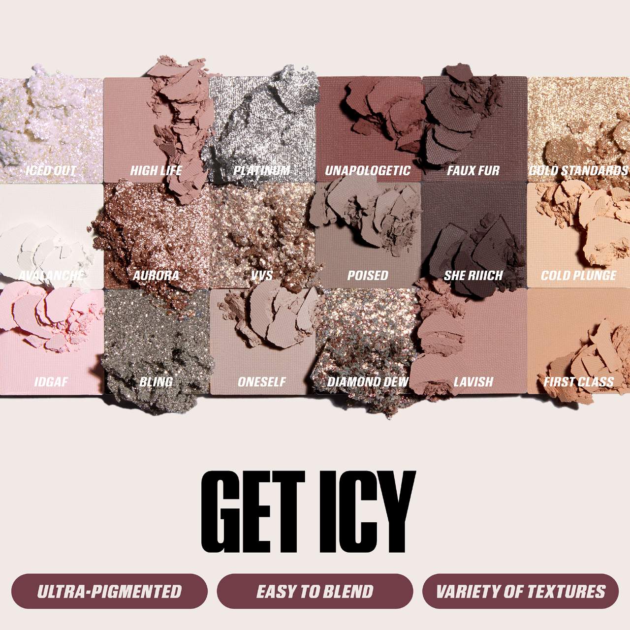 Huda Beauty - Icy Nude Eyeshadow Palette